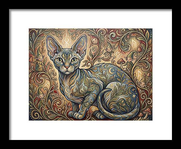 Devon Rex Surrounded By Whimsy