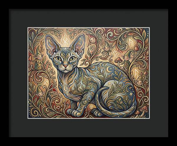 Devon Rex Surrounded By Whimsy