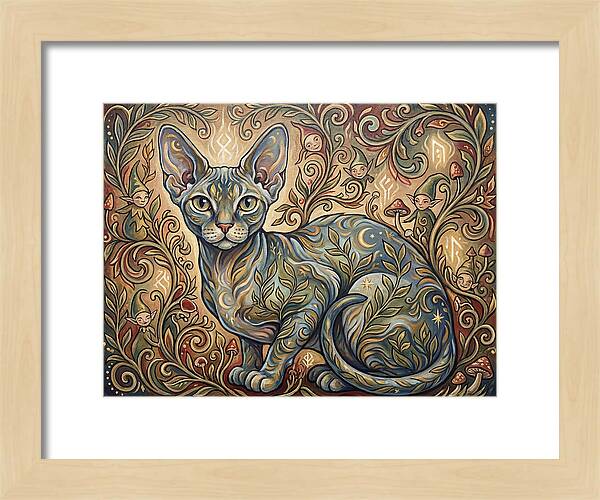 Devon Rex Surrounded By Whimsy