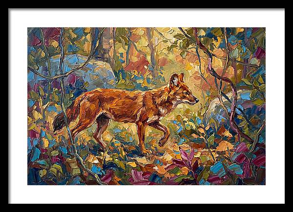 Dhole In A Mediterranean Landscape