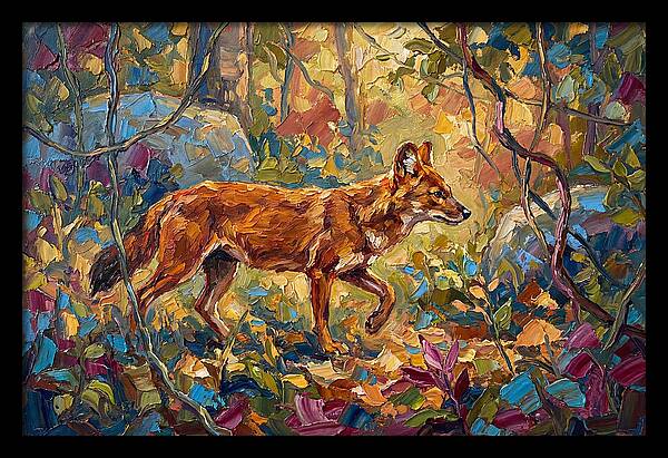 Dhole In A Mediterranean Landscape