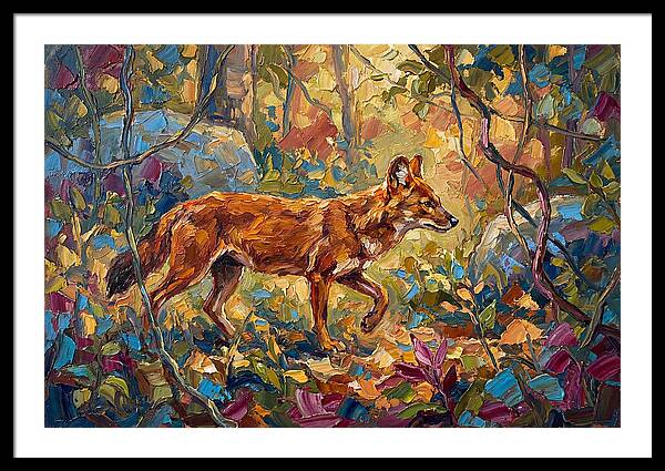Dhole In A Mediterranean Landscape