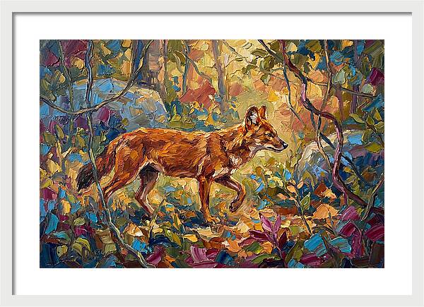 Dhole In A Mediterranean Landscape