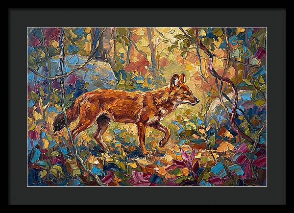 Dhole In A Mediterranean Landscape