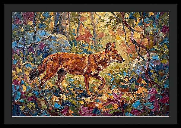 Dhole In A Mediterranean Landscape