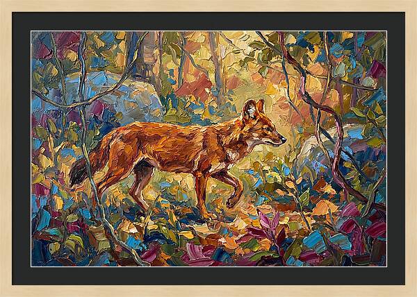 Dhole In A Mediterranean Landscape