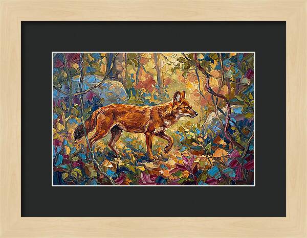 Dhole In A Mediterranean Landscape