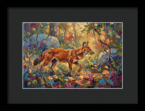 Dhole In A Mediterranean Landscape
