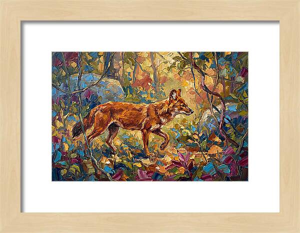 Dhole In A Mediterranean Landscape