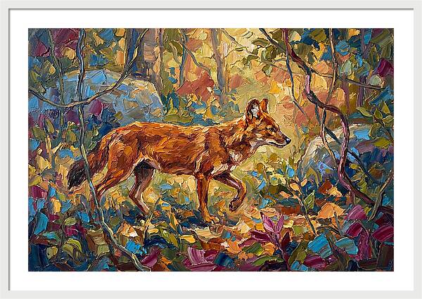 Dhole In A Mediterranean Landscape