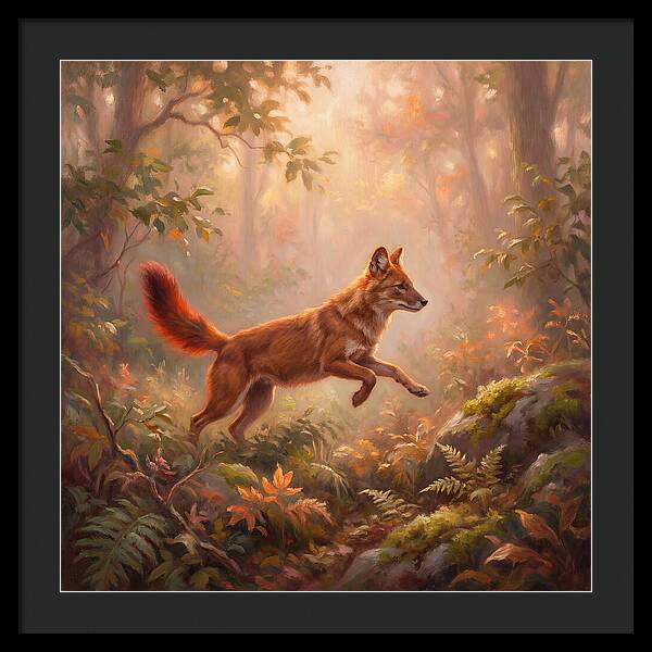 Dhole In Forest