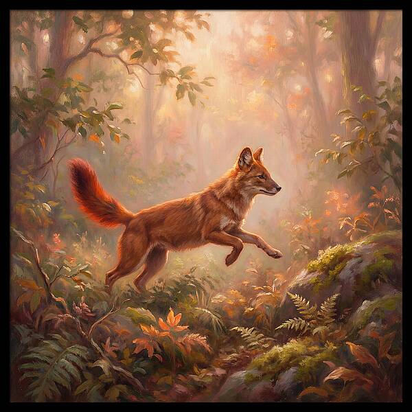 Dhole In Forest