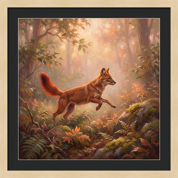 Dhole In Forest