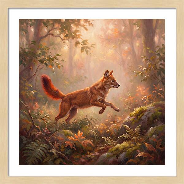 Dhole In Forest
