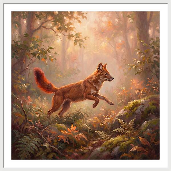 Dhole In Forest
