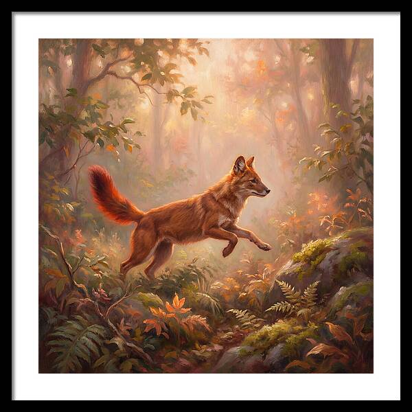 Dhole In Forest