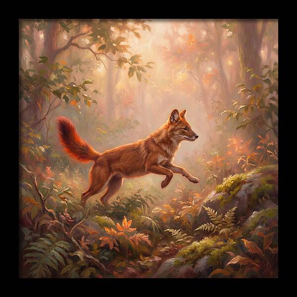 Dhole In Forest