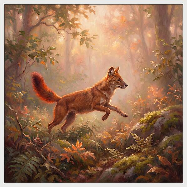 Dhole In Forest