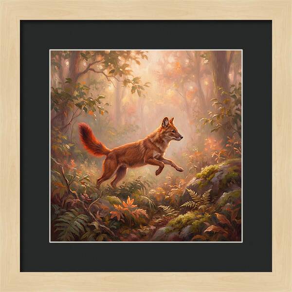 Dhole In Forest