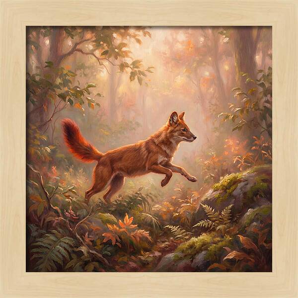 Dhole In Forest