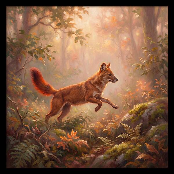 Dhole In Forest