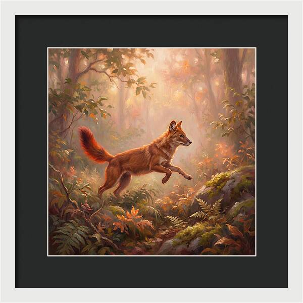 Dhole In Forest