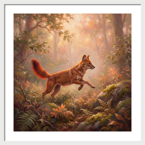 Dhole In Forest