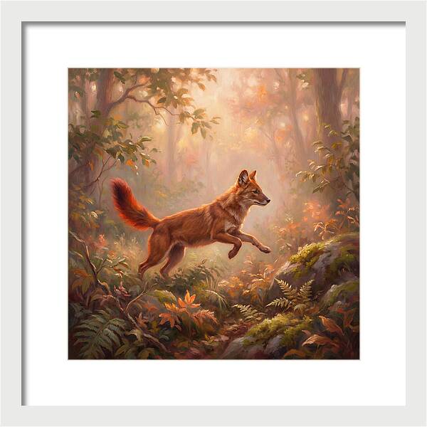 Dhole In Forest