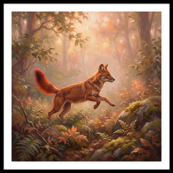 Dhole In Forest