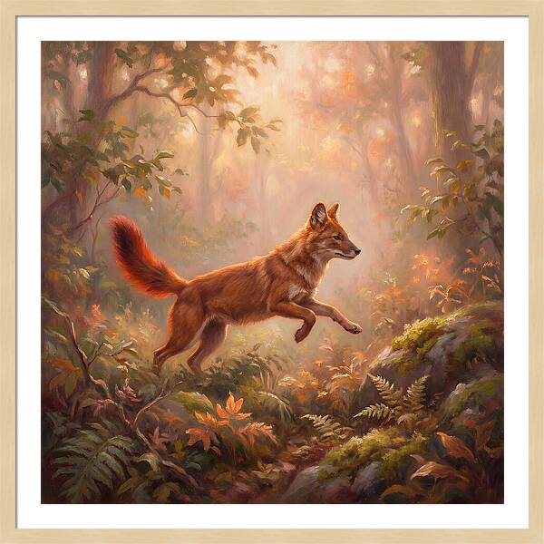Dhole In Forest