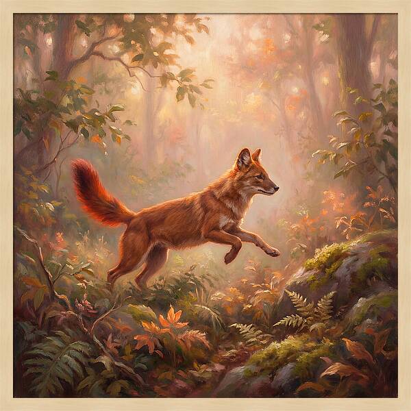 Dhole In Forest