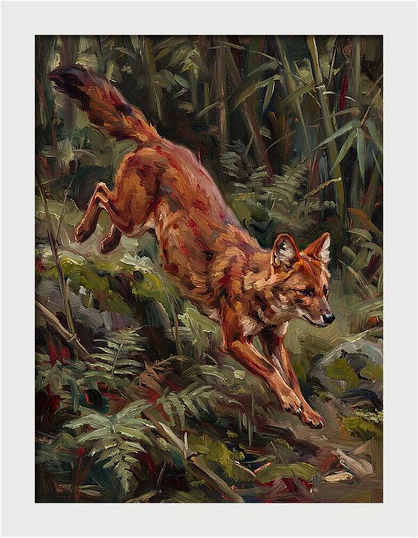 Dhole In Motion