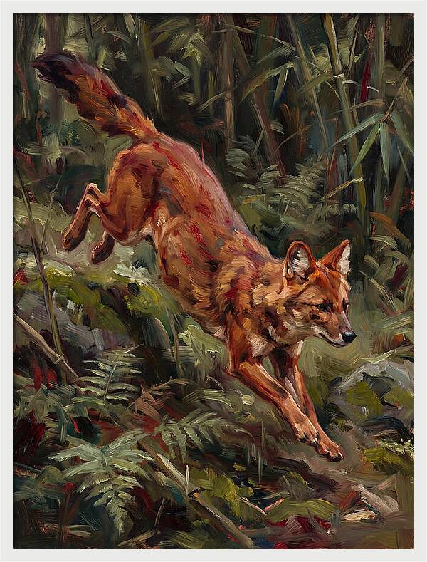 Dhole In Motion