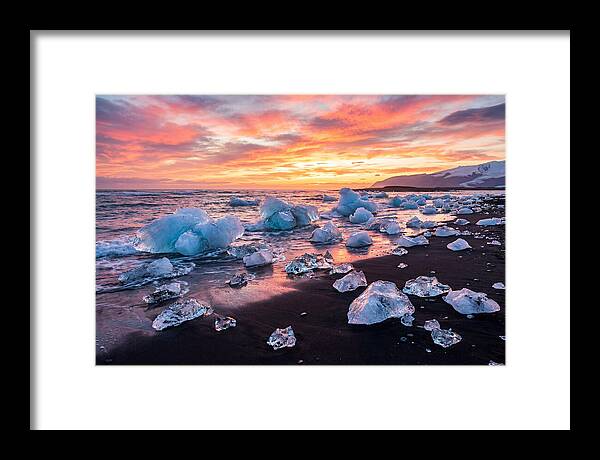Diamond Beach At Sunset
