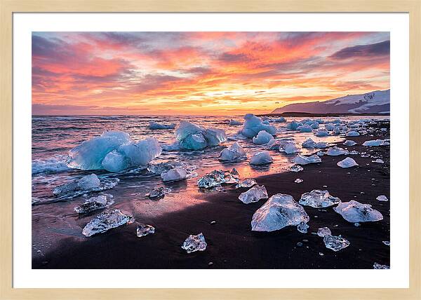Diamond Beach At Sunset