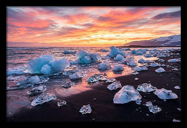 Diamond Beach At Sunset