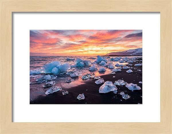 Diamond Beach At Sunset