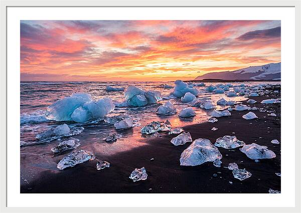 Diamond Beach At Sunset