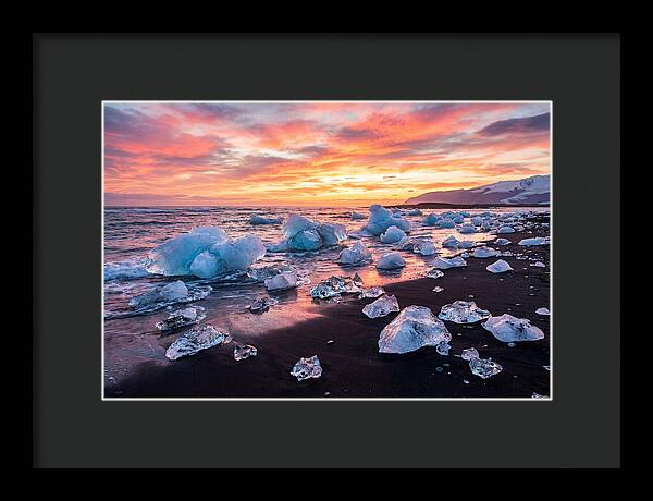 Diamond Beach At Sunset