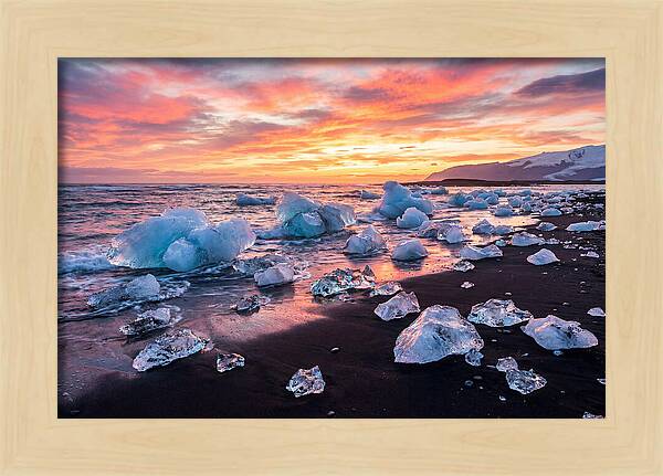 Diamond Beach At Sunset