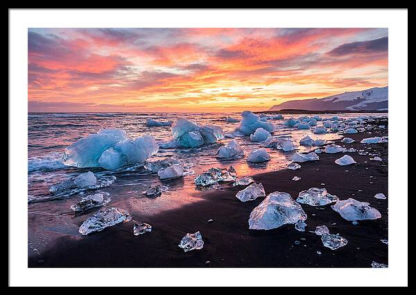 Diamond Beach At Sunset