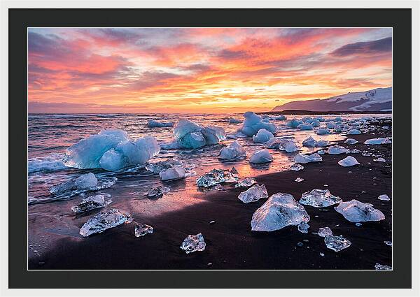 Diamond Beach At Sunset
