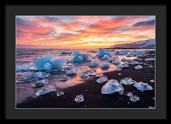 Diamond Beach At Sunset