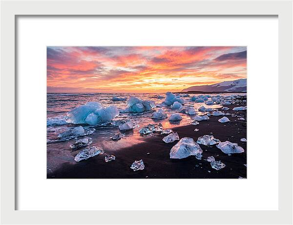 Diamond Beach At Sunset