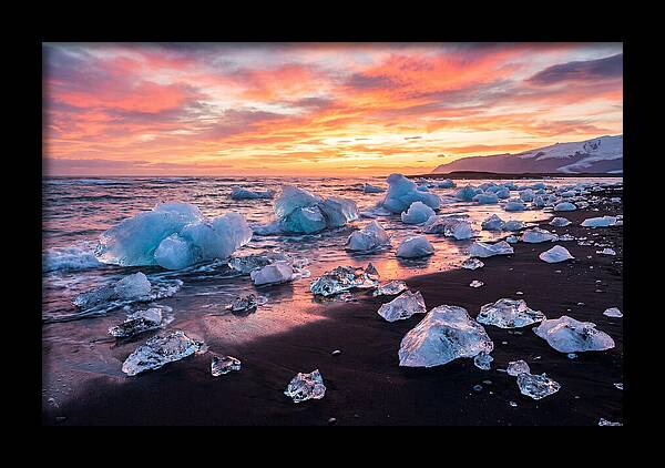 Diamond Beach At Sunset