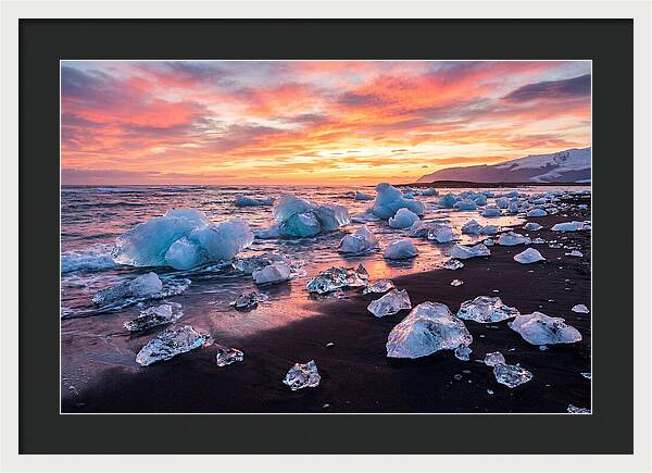 Diamond Beach At Sunset