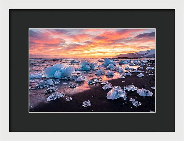 Diamond Beach At Sunset