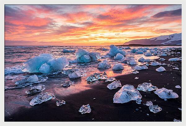 Diamond Beach At Sunset