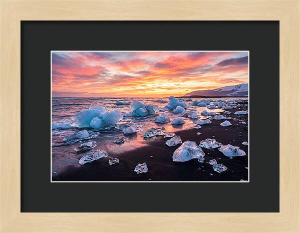 Diamond Beach At Sunset