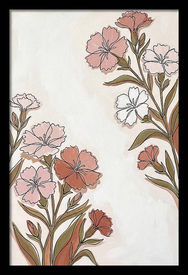 Dianthus Blooms In Soft Hues